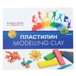 Plastilin 1110 10 rəng 200qr