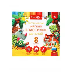 Plastilin PL8D 8 rəng 120qr