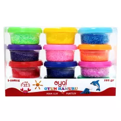 Plastilin süngər i-10815 12 rəngli qabda