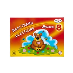 Plastilin 280016 8 rəng 160 qr multiki