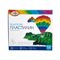 Plastilin 281033 'Klassiçeskiy'12 rəng 240 qr