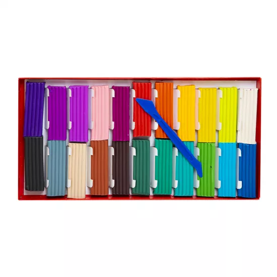 Plastilin 210119_03 22 rəng 440 qr multiki