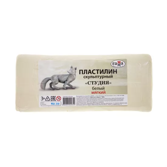 Plastilin skulıpturnıy 2.80.E100.004.1 1kq M ağ
