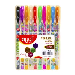 Qələm i-458 zərli 10 rəngli