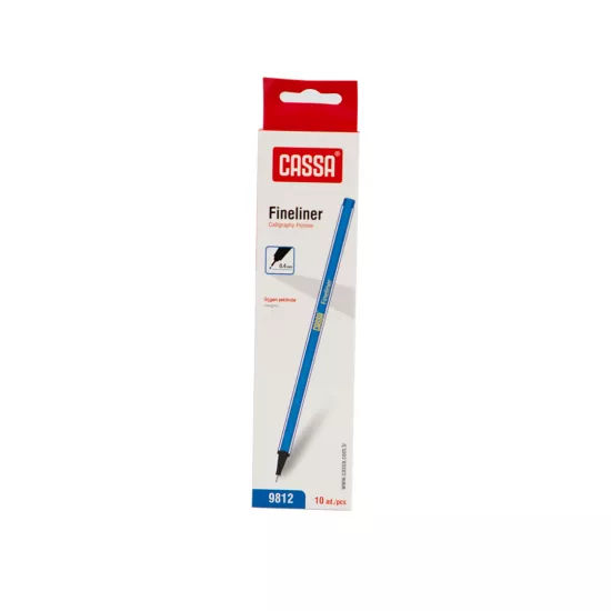 Qələm C-9812 0.4mm mavi Fineliner 10 ədədli