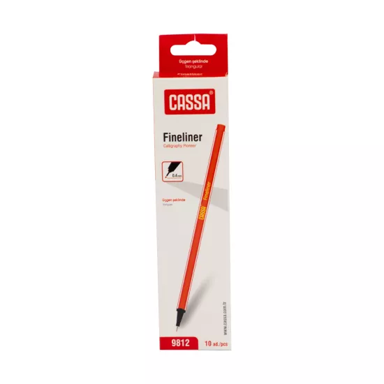 Qələm C-9812 0.4mm narıncı Fineliner 10 ədədli