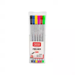 Qələm C-9991 0.4mm Fineliner 6 rəng