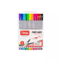 Qələm C-9992 0.4mm Fineliner 12 rəng blister