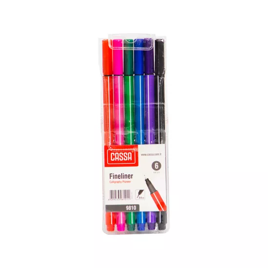 Qələm C-9810 0.4mm Fineliner 6 rəng