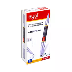 Qələm+marker i-5970 mavi+qara