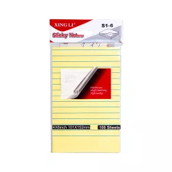 Qeyd kağızı notes S1-6 (76*152) xətli