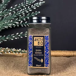 Qara istiot üyüdülmüş 70 qr (şüşə qabda)