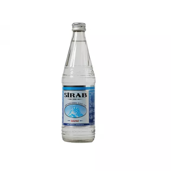 Su Sirab 0.5 LT şüşə qazsız (20 əd)
