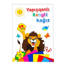 Rəngli kağız B5 10 vərəq yapışqanlı