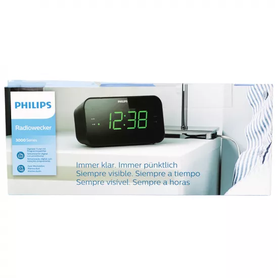 Saatlı Radio Philips cüt siqnallı 20 FM dijital TAR3306/12