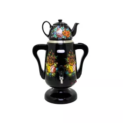 Samovar Q-6460 1800W (3.5L+06L) qara Samovar Q-6460 1800W (3.5L+06L) qara
