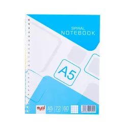 Dəftər spirallı A5 72v yan. açılan dama