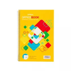 Dəftər spirallı A4 120v dama yandan açılan