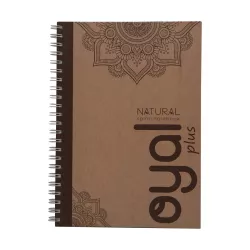 Qeyd kitabı spirallı A4 80v Natural 0761