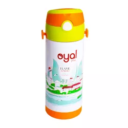 Su bardağı i-4395 350ml yaşıl-narıncı
