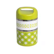 Yemək saxlama qabı i-4810 2 mərtəbə yaşıl