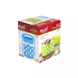 Yemək saxlama qabı i-4805 1 mərtəbə mavi