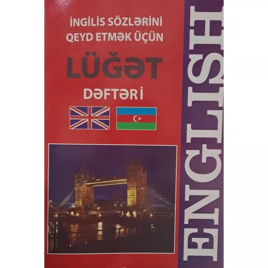 K.Lüğət dəftəri İngilis dili (2Azn)(Qırmızı)