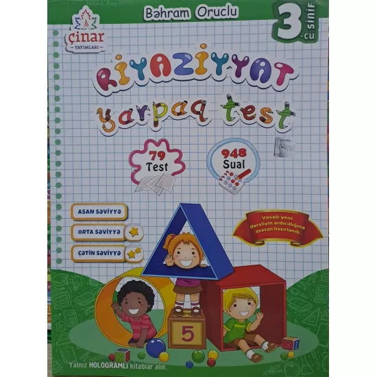 K.Yarpaq testi Riyaziyyat 3-cü sinif(Çinar)