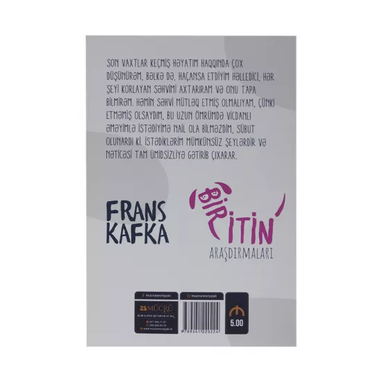 K.Bir İtin Araşdırmaları (F.Kafka) (Mücrü)