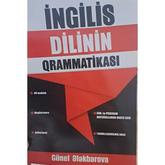 K.İngilis Dilinin Qrammatikası (G.Ələkbərova)
