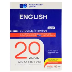 K.English 9-cu sinif 20 Sınaq Buraxılış İmtahanı (DİM)