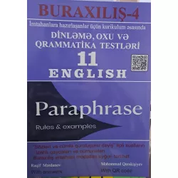 K.Buraxılış-4 Dinləmə,Oxu 11 English Paraphrase (M.Qarakişiyev)