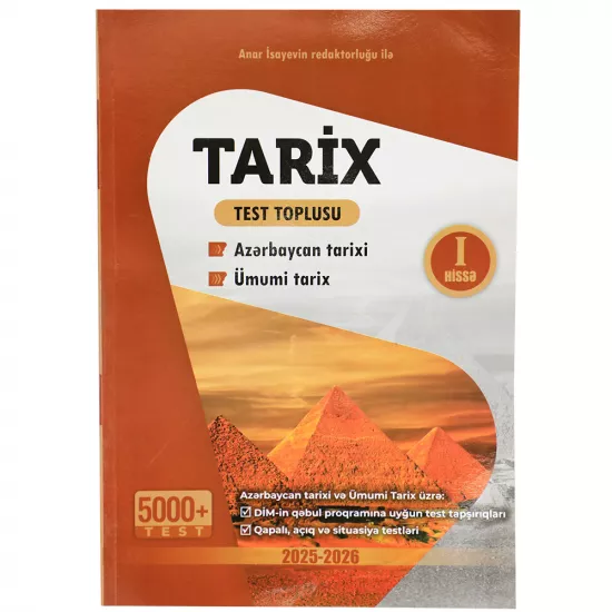 K.Tarix Test Toplusu I hissə (Anar İsayev)