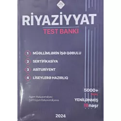 K.Riyaziyyat Test Bankı MİQ,Sertifikasiya (2024)(A.Babaverdiyev)