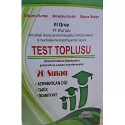 K.Test Toplusu 20 Sınaq, III qrup, DT altqrupu(Körpü)