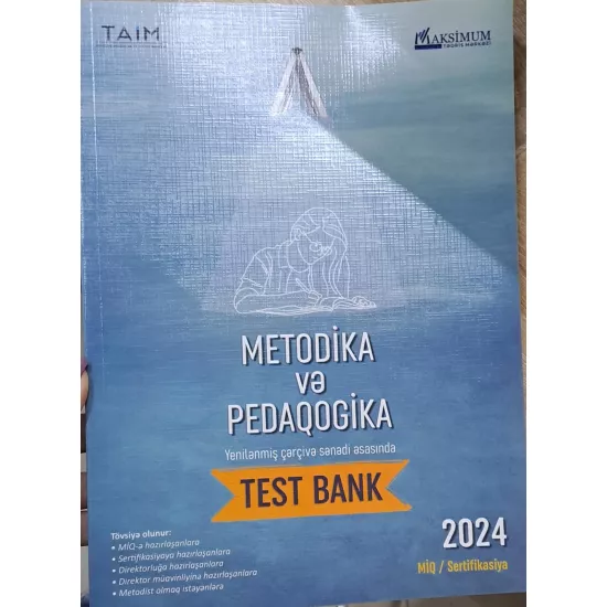 K.Metodika və Pedaqogika Test Bankı(TAİM)(2024)