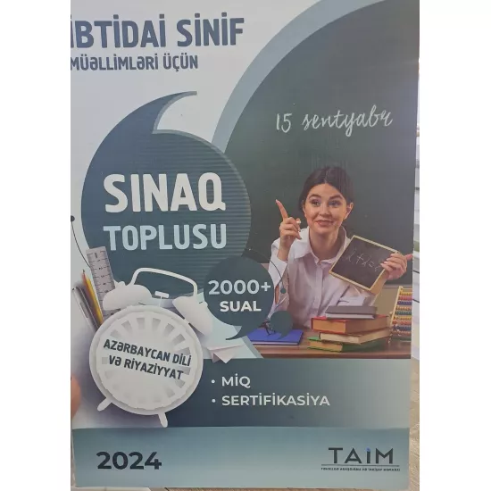 K.İbtidai Sinif Müəllimləri üçün Azərbaycan dili və Riyaziyyat Sınaq Toplusu(TAİM)