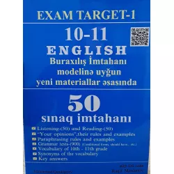 K.English Buraxılış 10-11 50 sınaq imtahanı (Exam Target-1)(M.Qarakişiyev)