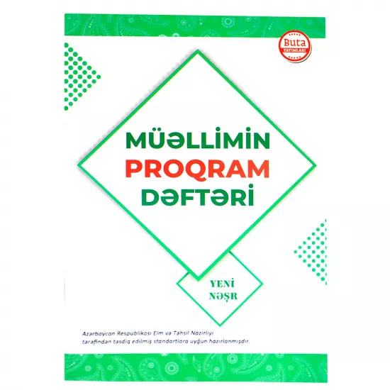 K.Müəllimin proqram dəftəri  (Buta)(Yaşıl)
