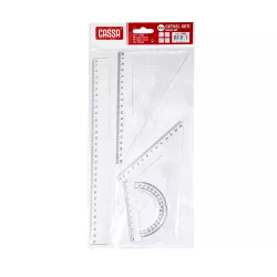 Xətkeş dəsti 9405 4-lü 30sm şəffaf