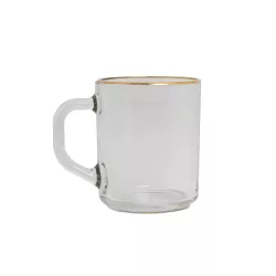 Stəkan O1335/20 200m ağzı qızılı 20 ədədi