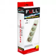 Udlinitel F-5195 4.5m 3 gözlü