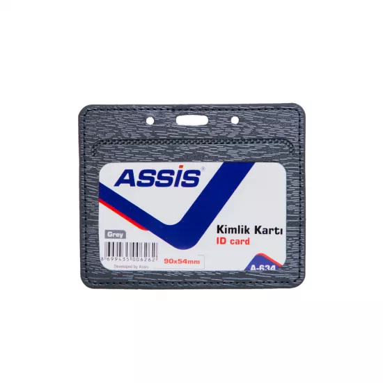 Yaxa kartı A-634 boz (90mm*54mm) dəri